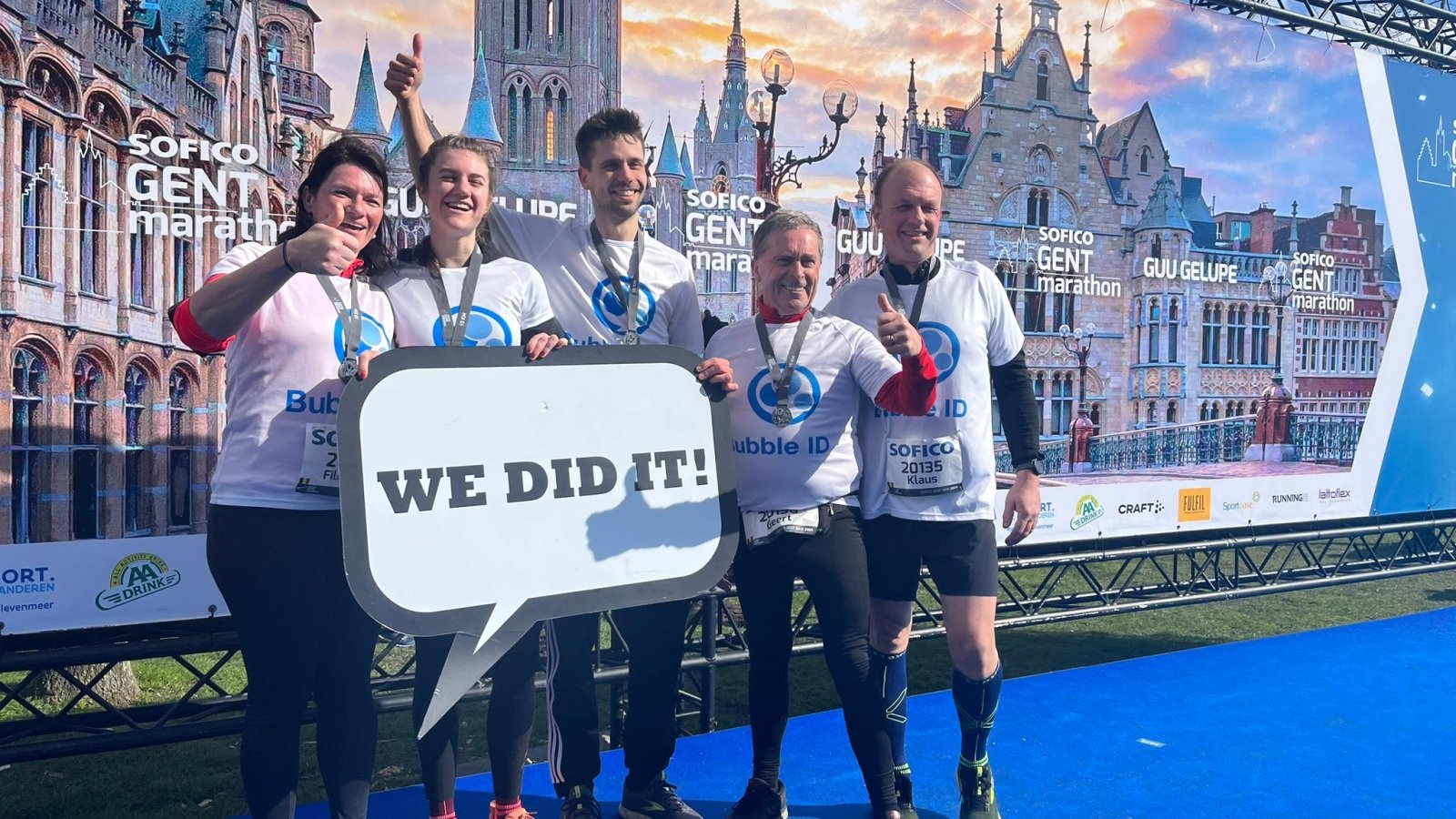 Stap Voor Stap Kilometer Na Kilometer Onze Lopers Schitterden In De Ghent Marathon - Artikel - Bubble ID